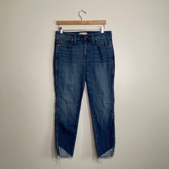 Madewell • 10" High Rise Skinny Jeans Cutout Tulip Hem Edition Matson Wash - Picture 1 of 8